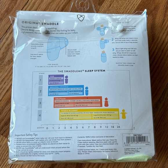 NIB- SwaddleMe - original swaddle - 3 Pack - Picture 2 of 4